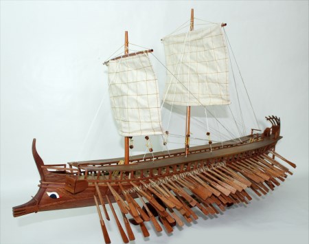 Trireme Boat Model
